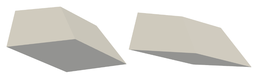 Wedge with thickness variations